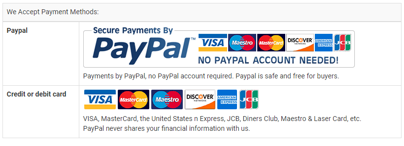 Payment Methods